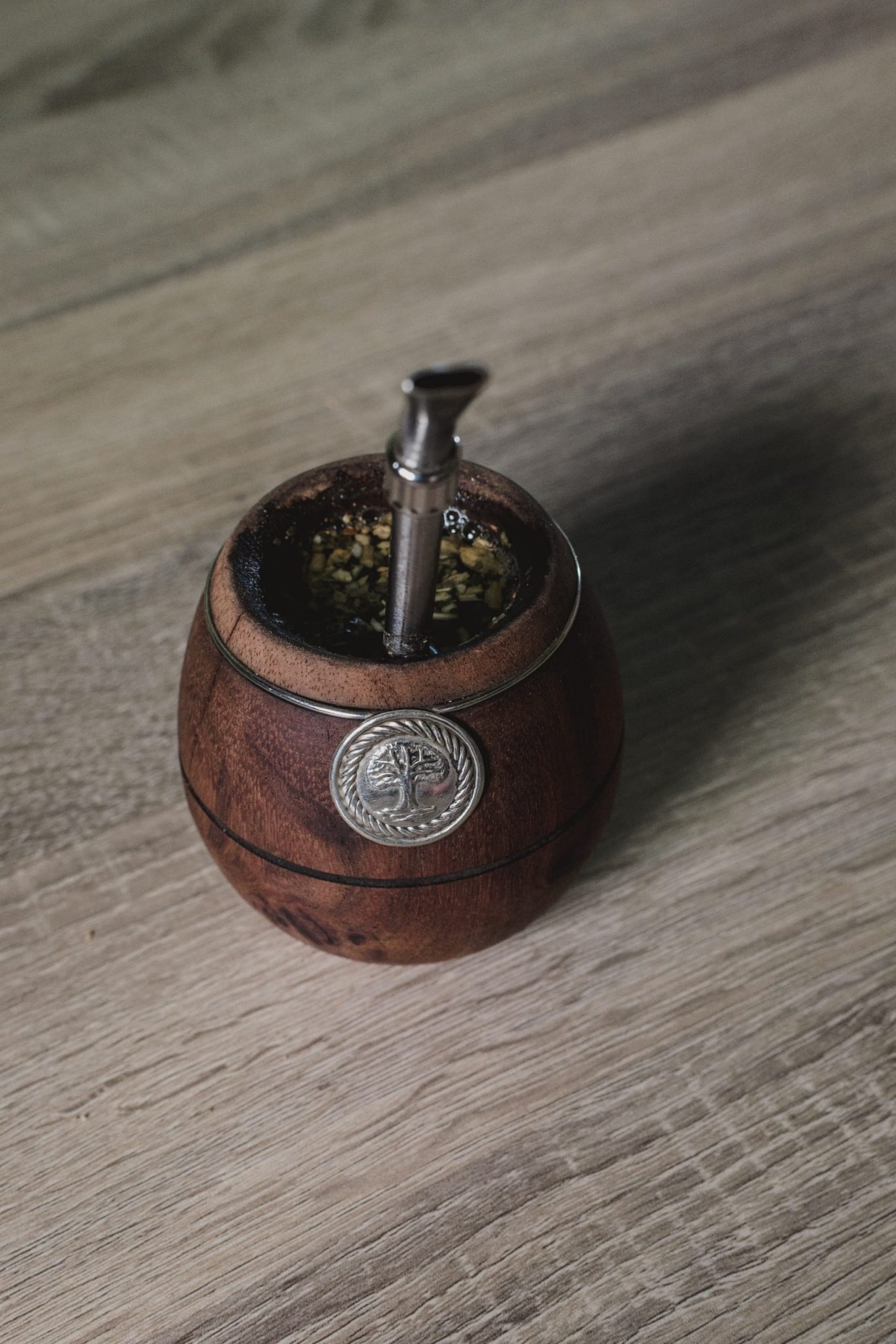 brown wooden mini barrel